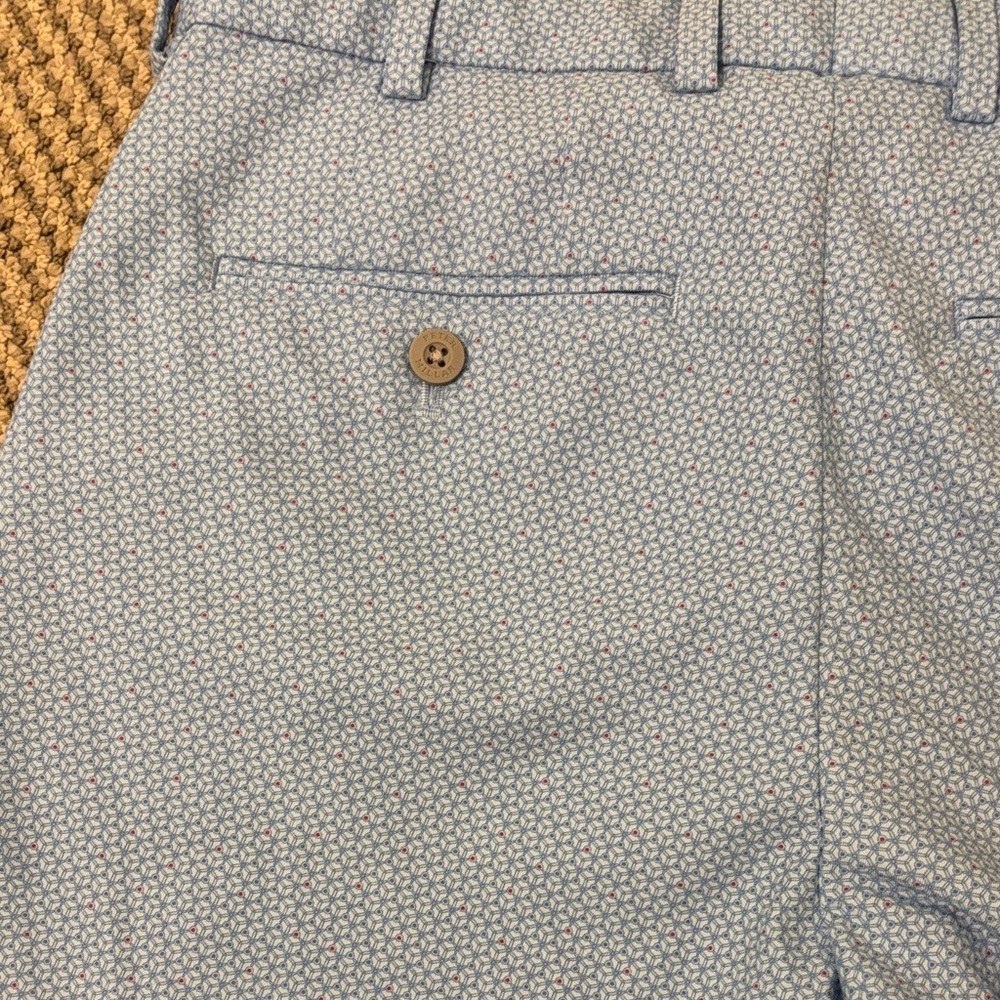 Peter Millar Light Blue Patterned Men's Shorts - image 5